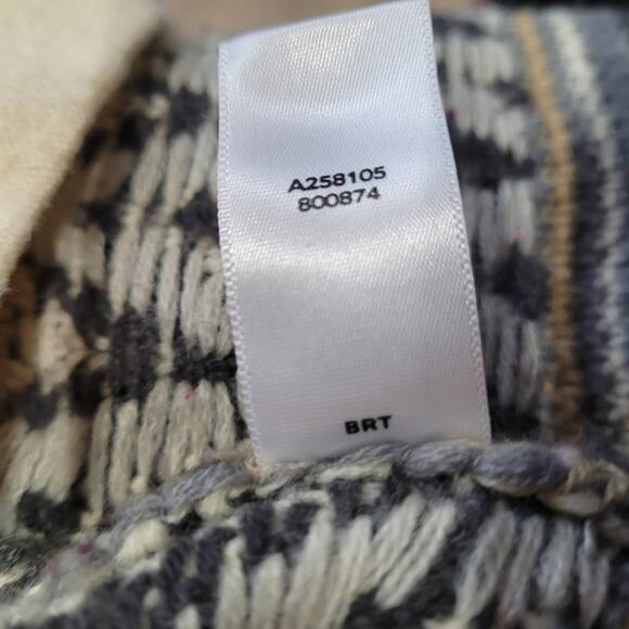 Liz Claiborne Aztec Wool Coatigan XS Boho Indie Lodgecore Hoodie Quietlux Winter - Picture 9 of 9